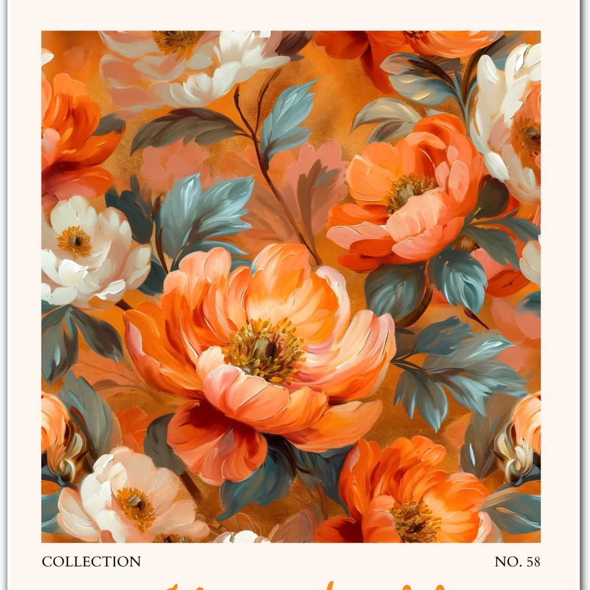 Flagstaff Leaf Study Art Print in Earthy Tones with Mid-Century Style