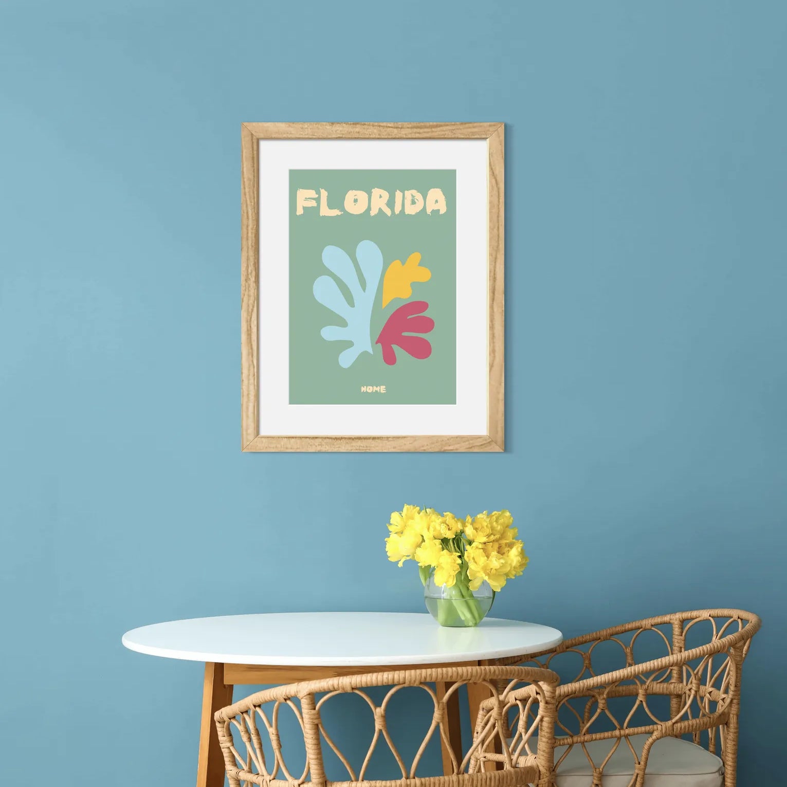 Florida Tropical Abstract Art Print