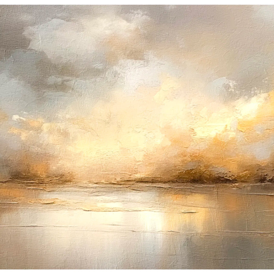 Bronzed Waters and Glowing Sun Art Print 3