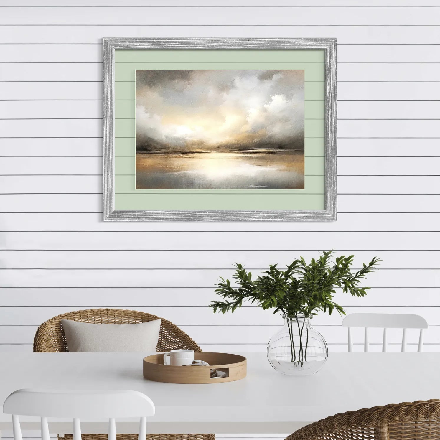 Golden Glow with Sunlit Clouds Art Print 2