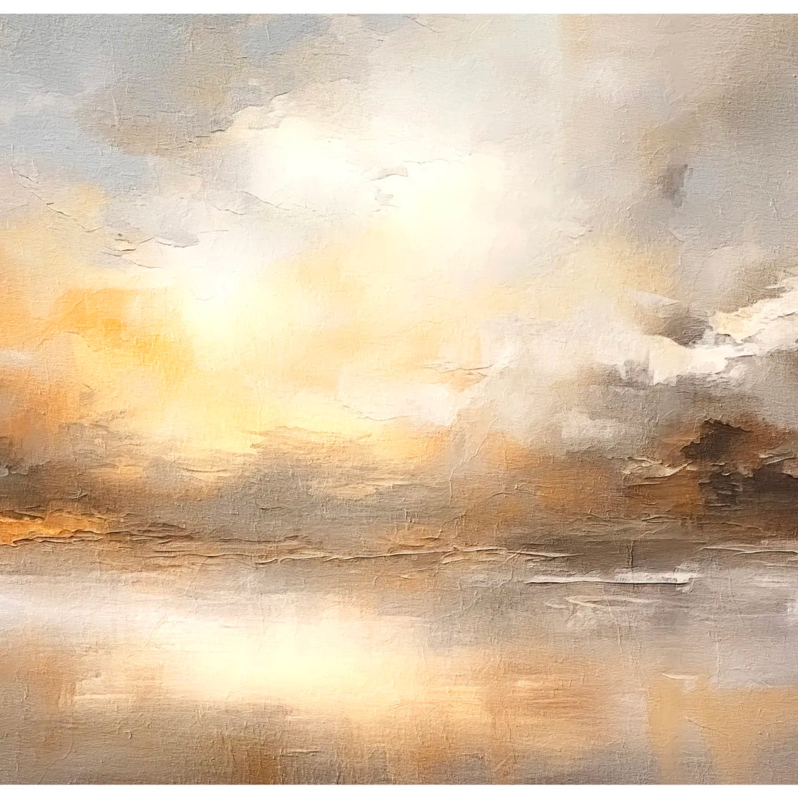 Textured Glow of Sunlit Clouds Art Print 3