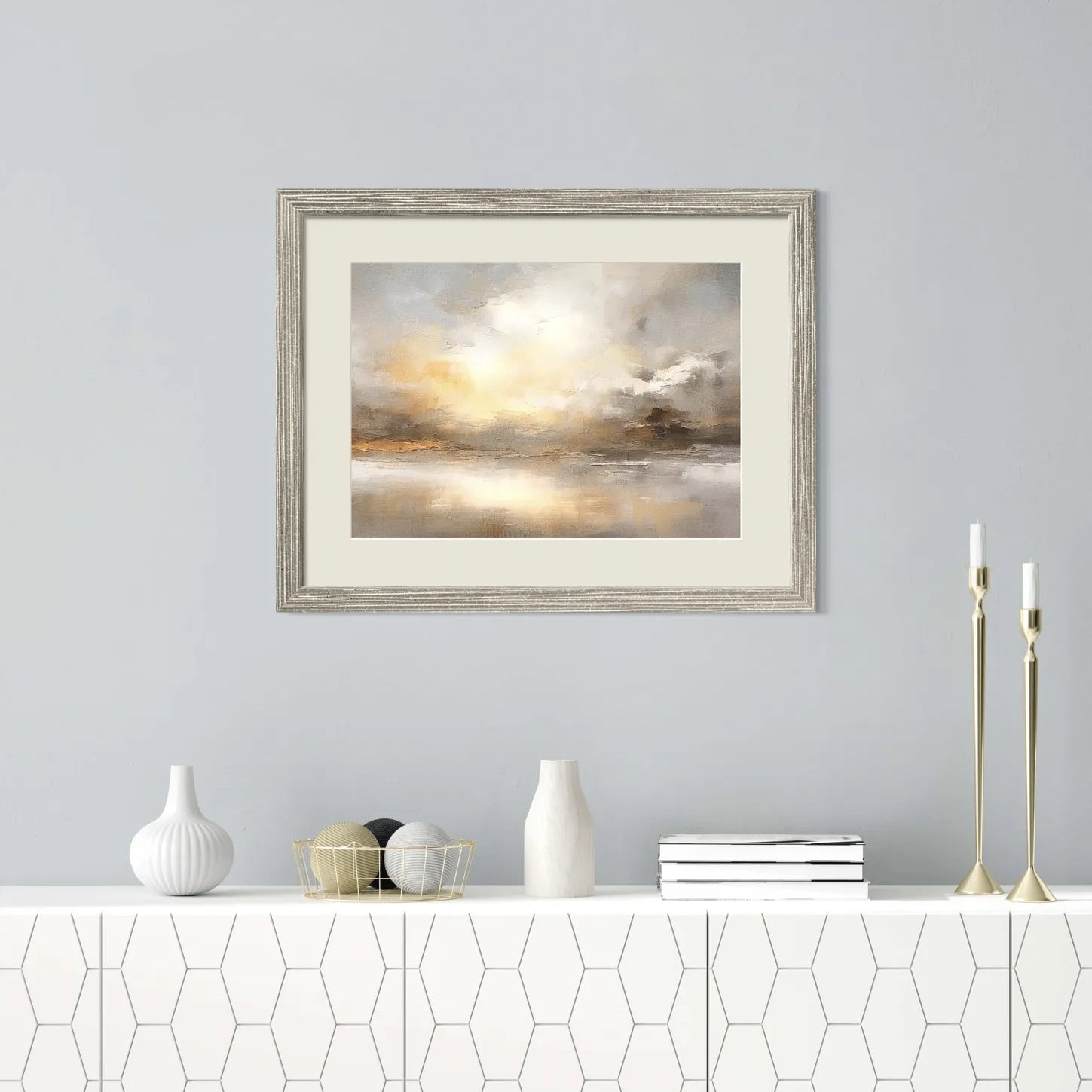 Textured Glow of Sunlit Clouds Art Print 2