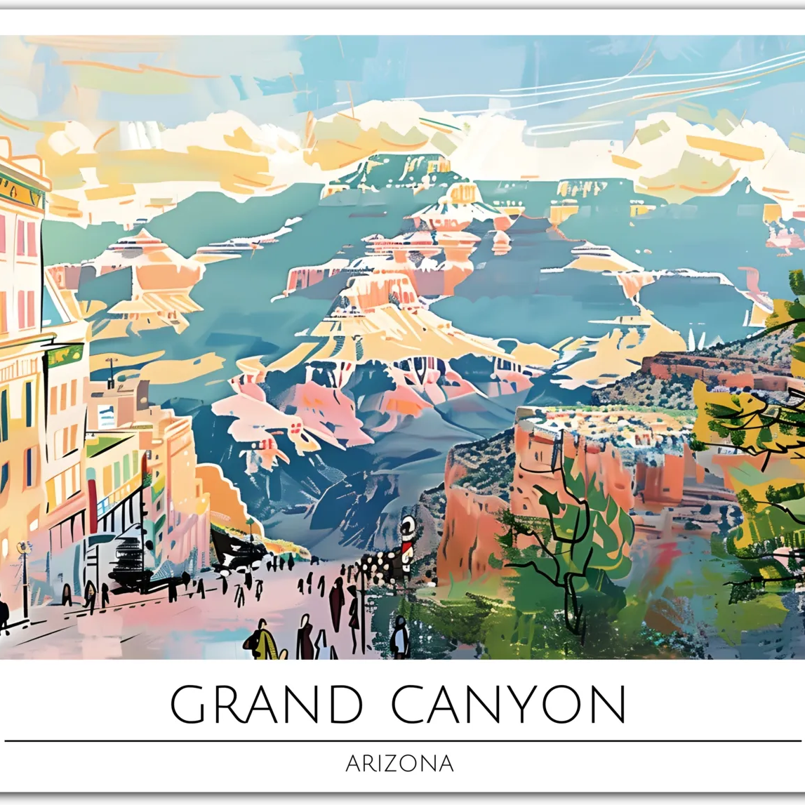 Majestic Grand Canyon - Arizona Natural Wonder Art Print