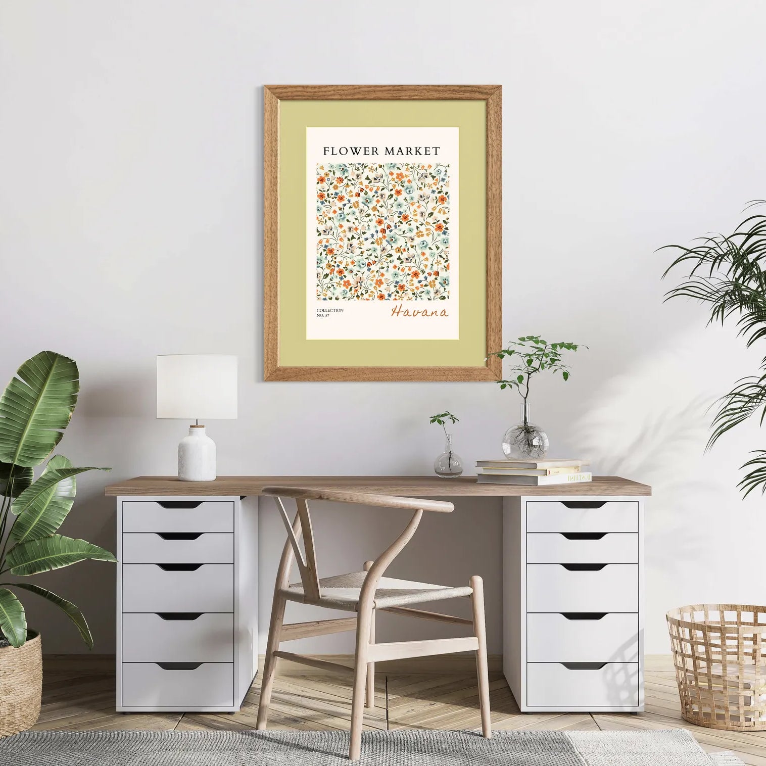 Havana Wild Garden Floral Art Print – Flower Market Collection
