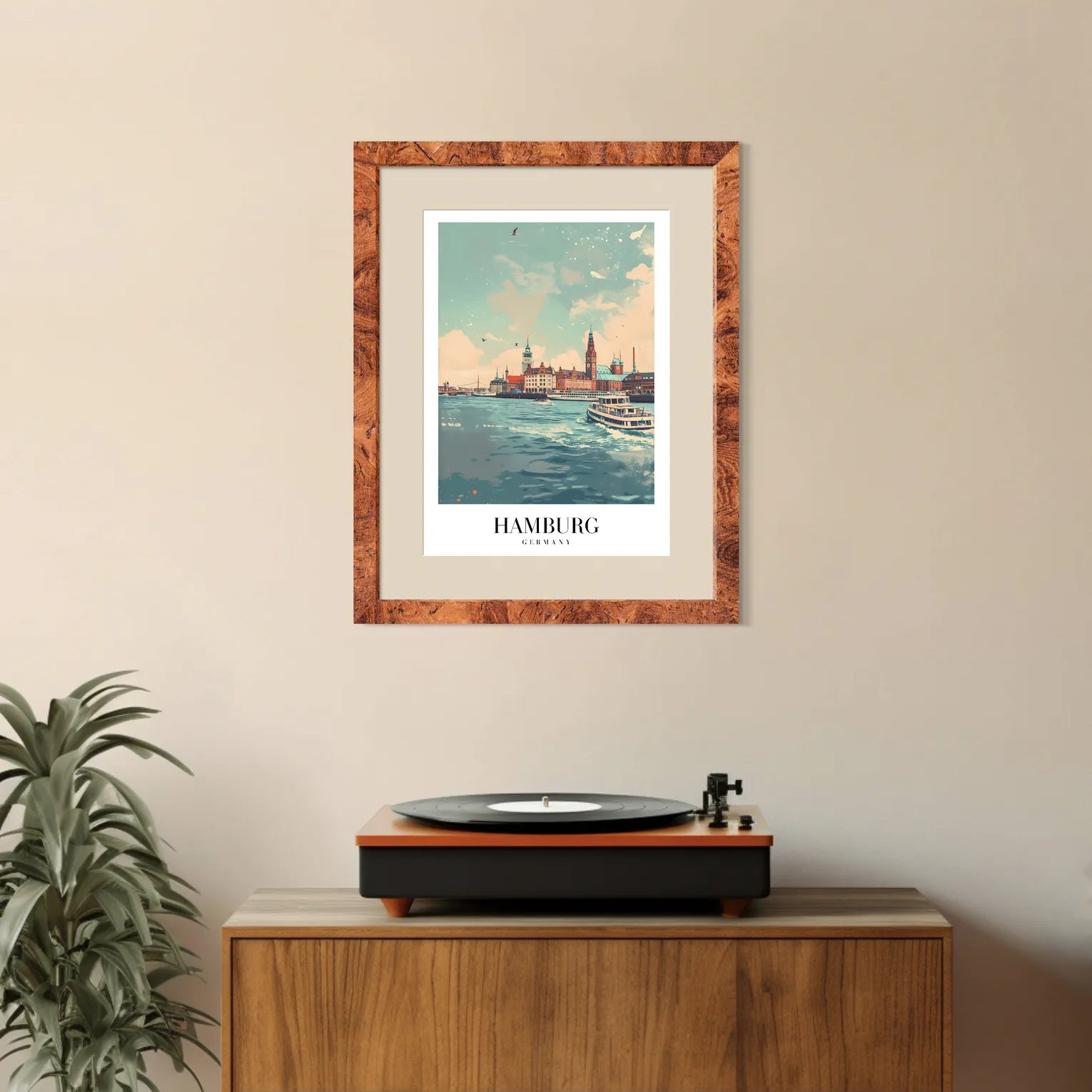 Stunning Hamburg Cityscape Art Print - Iconic German Architecture by the River Elbe