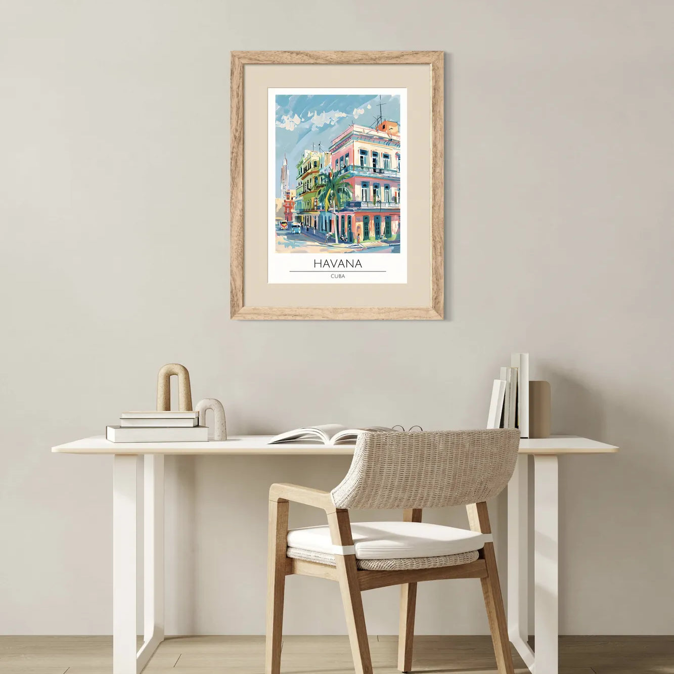Havana Pastel Hues Corner Building Art Print 2