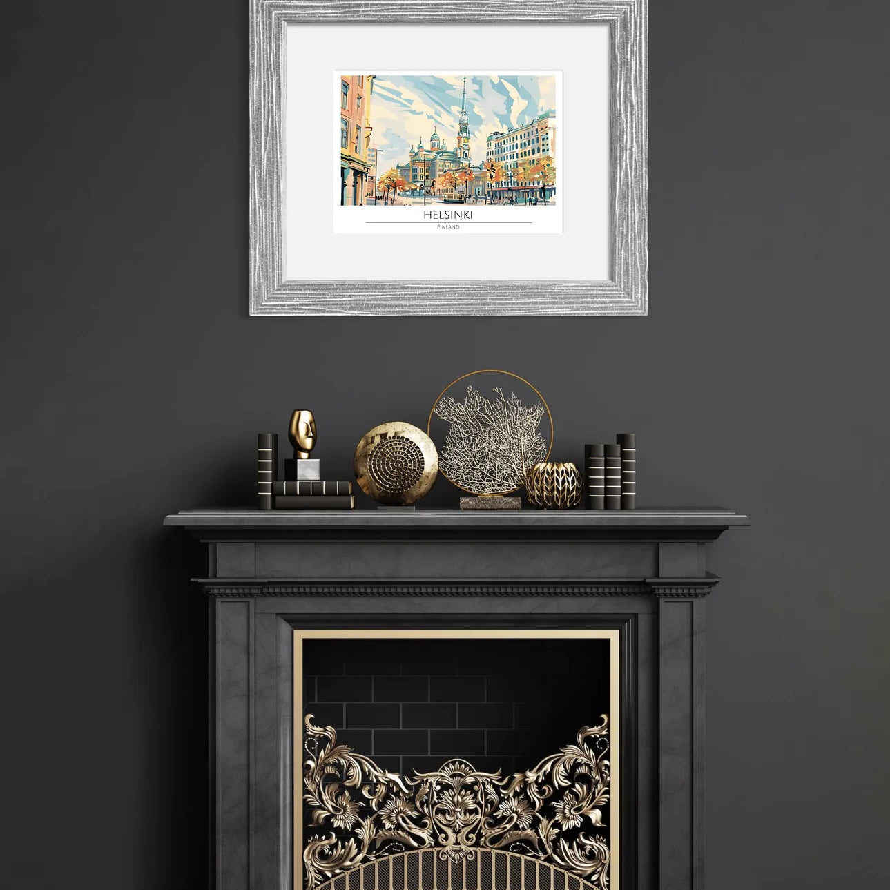 Serene Helsinki Cityscape - Finland Architecture Art Print