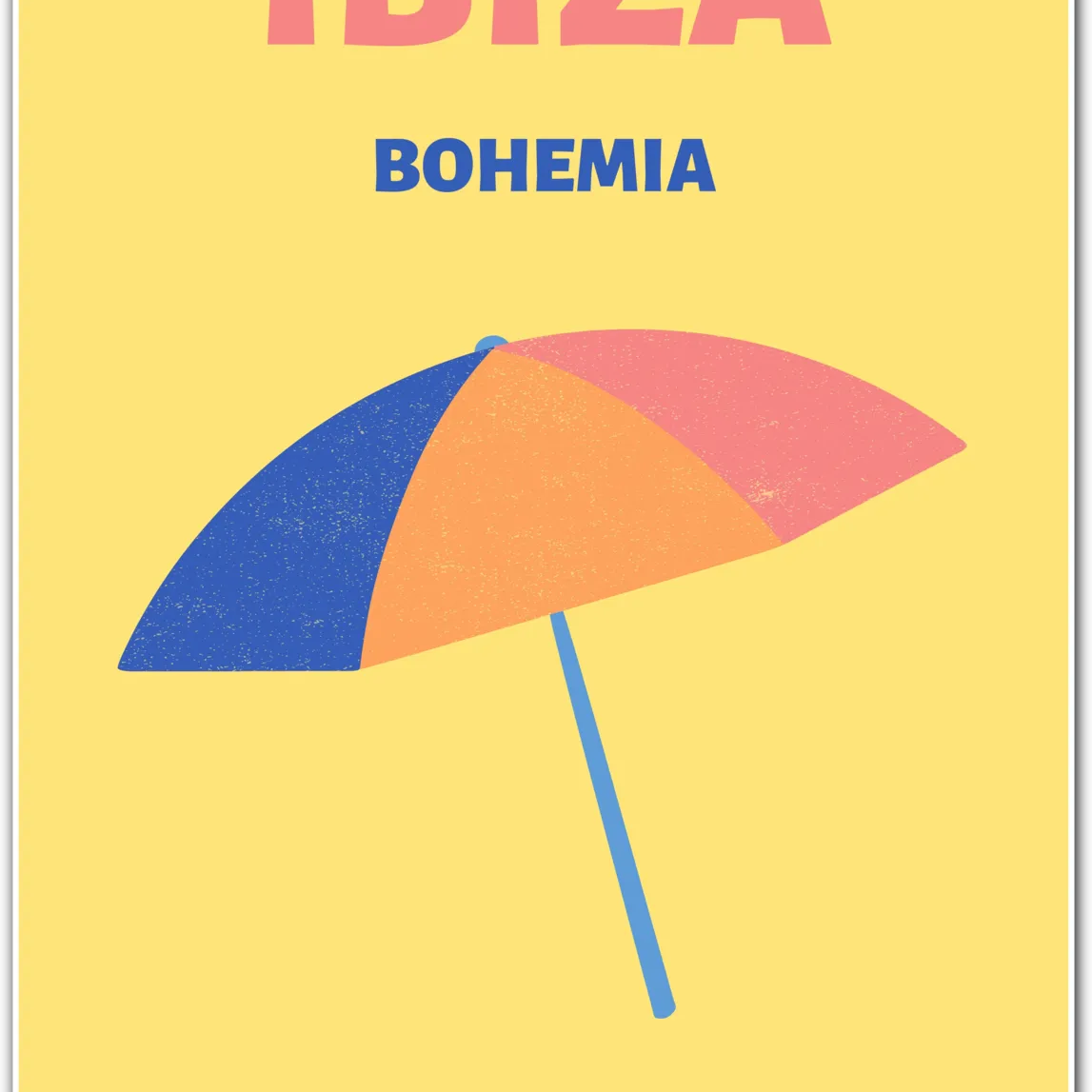 Ibiza Bohemian Lemon Grove Art Print