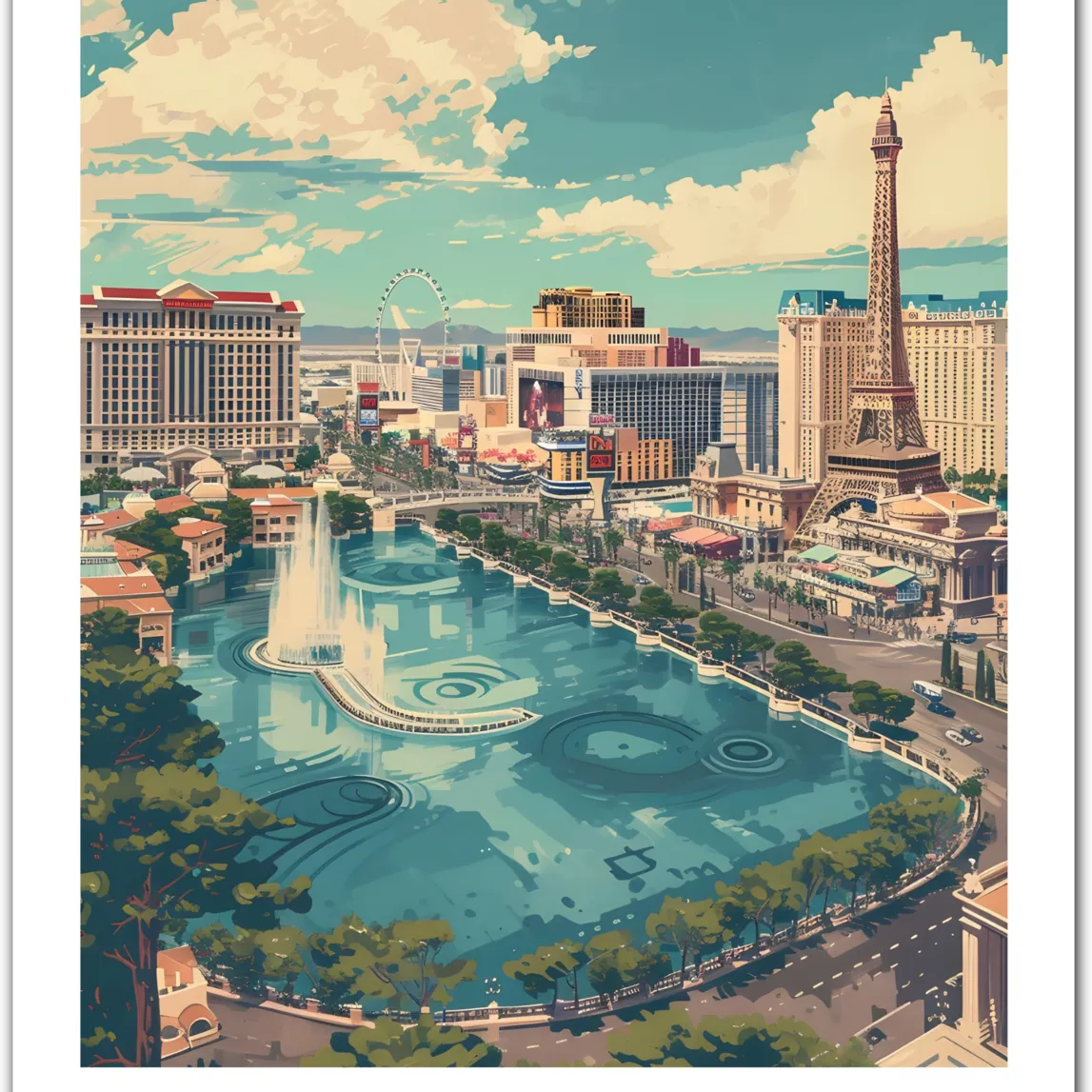 Las Vegas USA Art Print