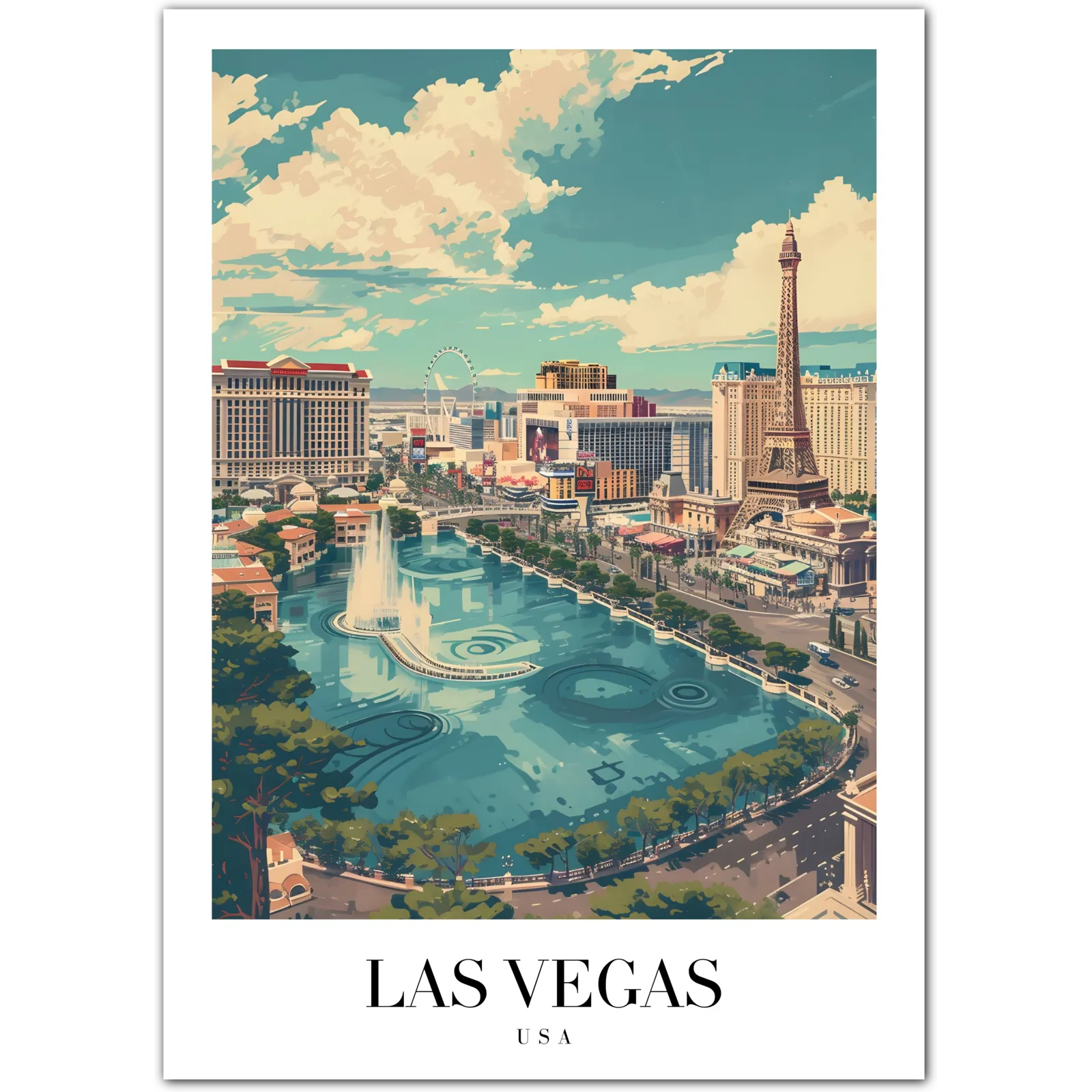 Las Vegas USA Art Print