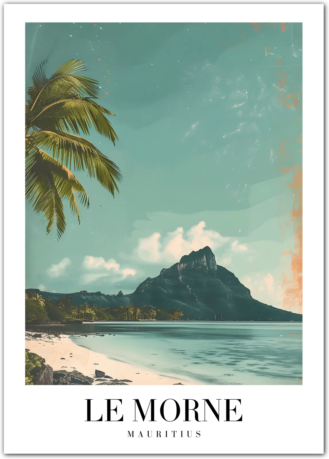 Le Morne Mauritius Art Print