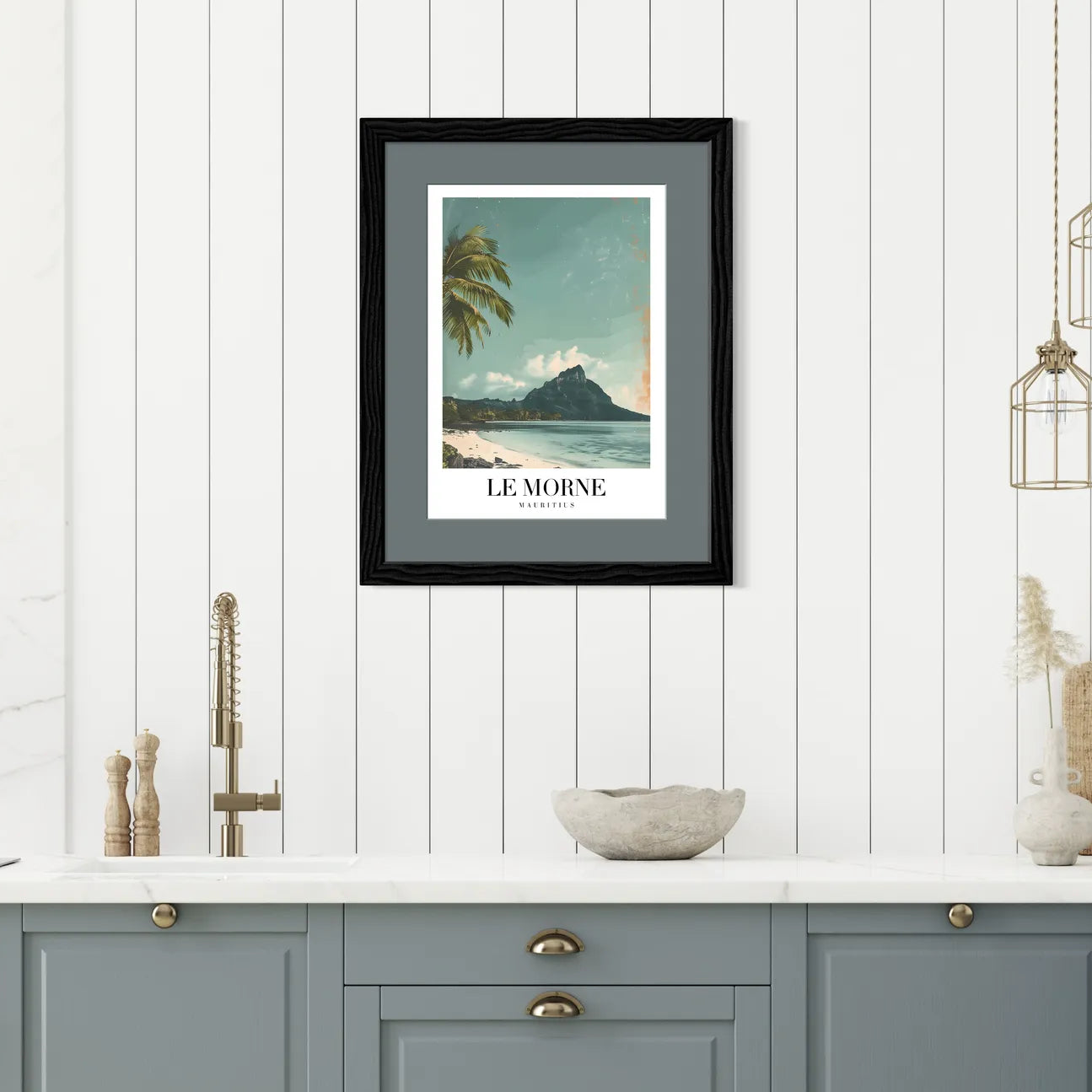 Le Morne Mauritius Art Print