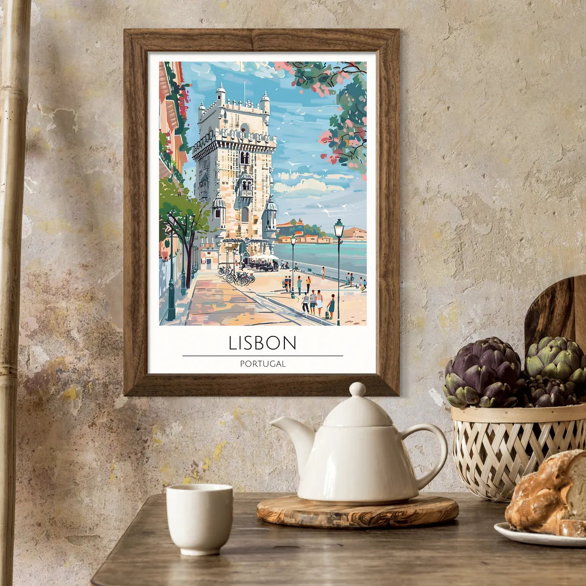 Lisbon Art Print - Iconic Belem Tower and River Views