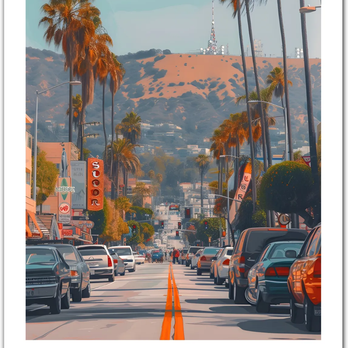 Los Angeles USA Art Print
