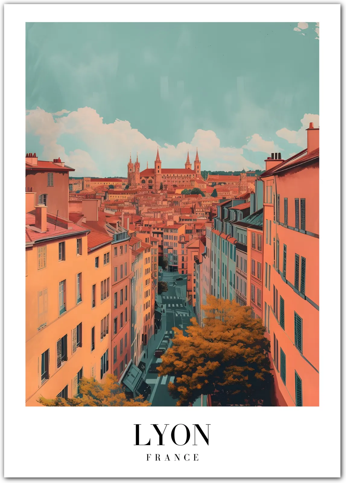 Lyon France Art Print