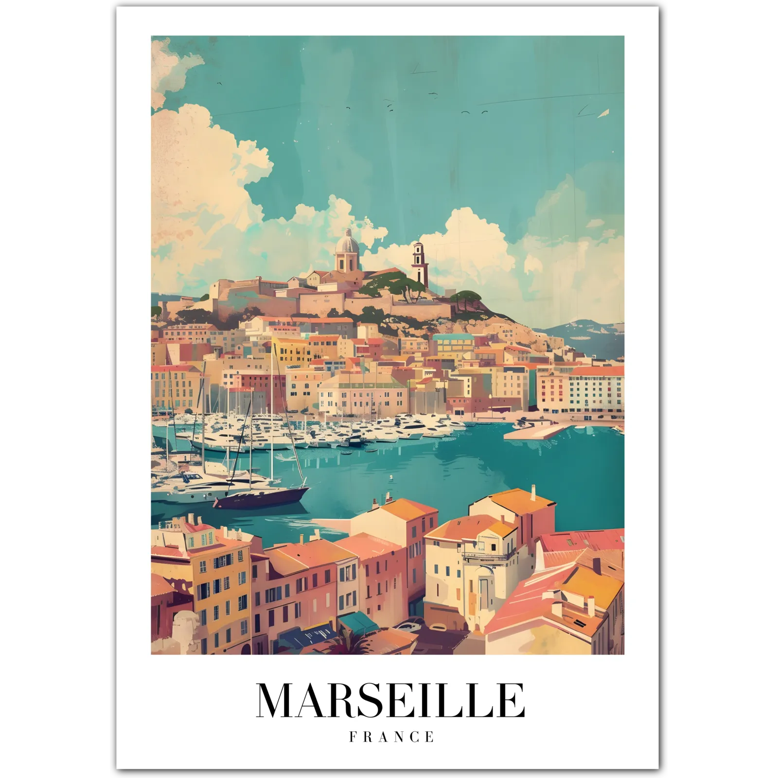 Marseille France Art Print