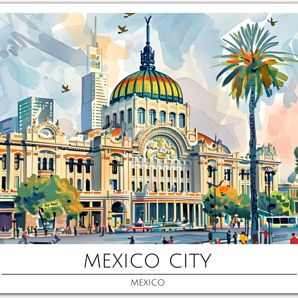 Mexico City’s Palacio de Bellas Artes - Mexico Art Print