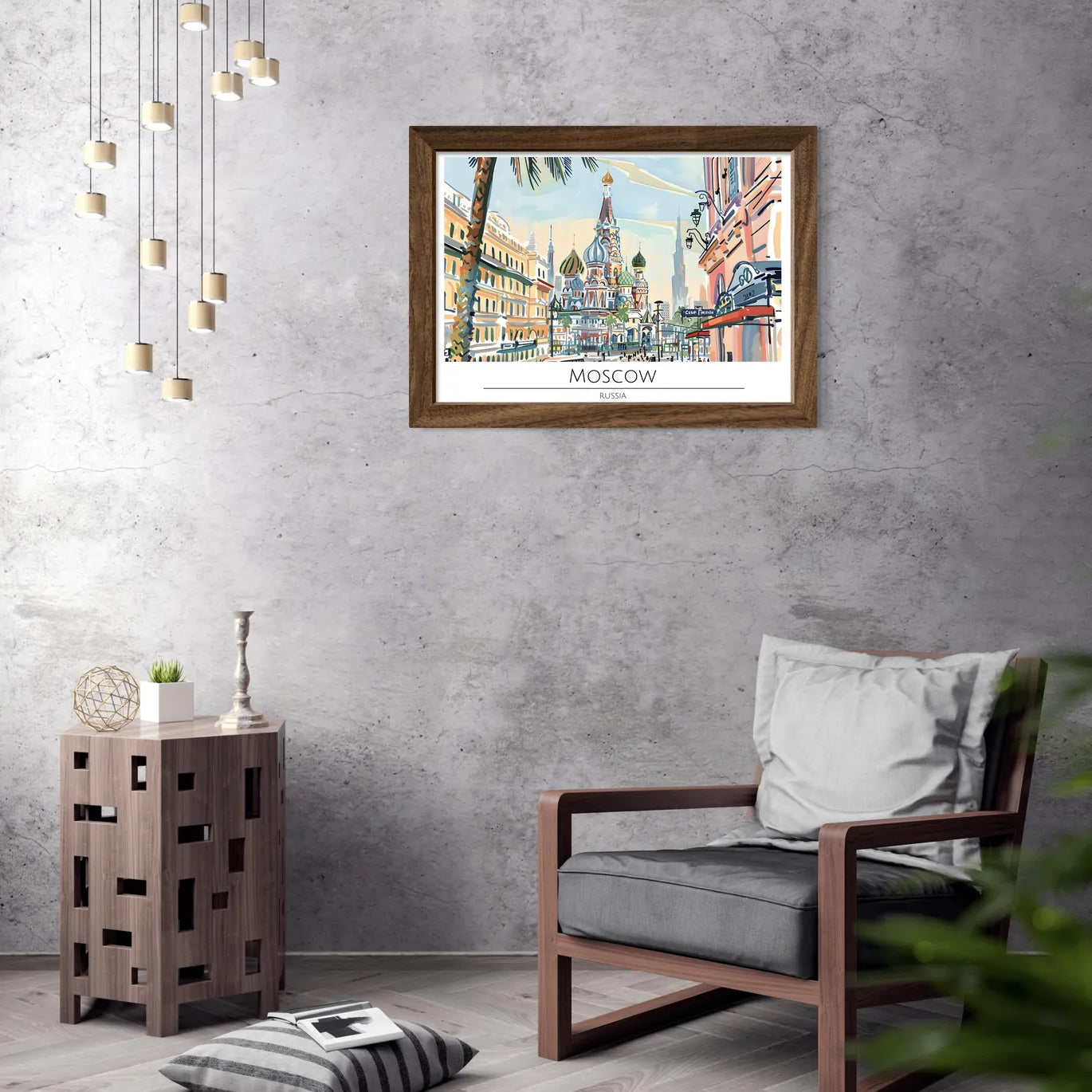 Majestic St. Basil's Cathedral - Moscow Cityscape Art Print