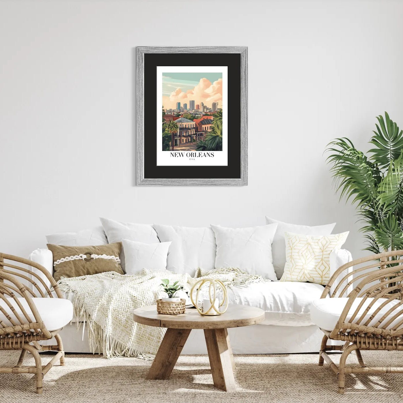 Vibrant New Orleans Art Print – Historic French Quarter in Pastels