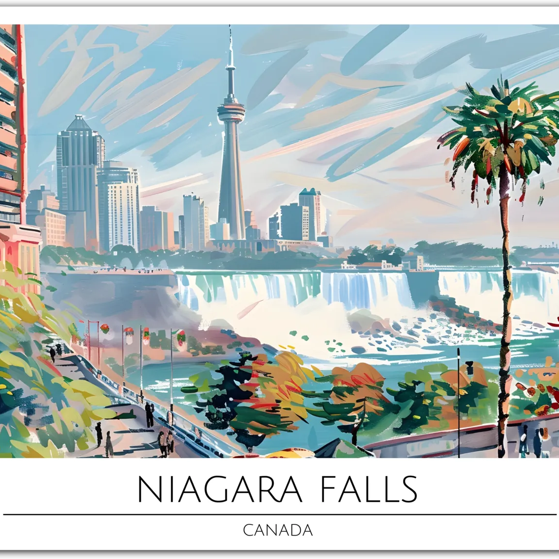 Majestic Niagara Falls - Canada Natural Wonder Art Print
