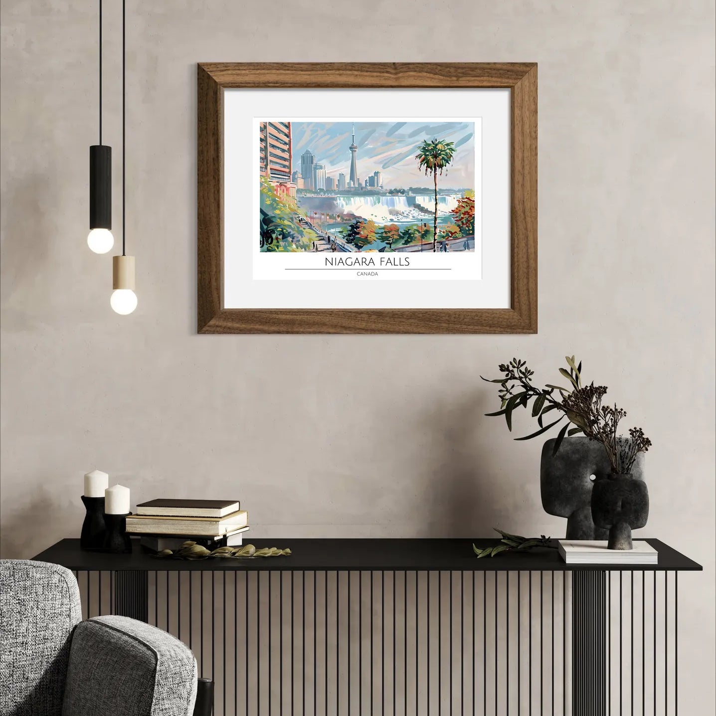 Majestic Niagara Falls - Canada Natural Wonder Art Print