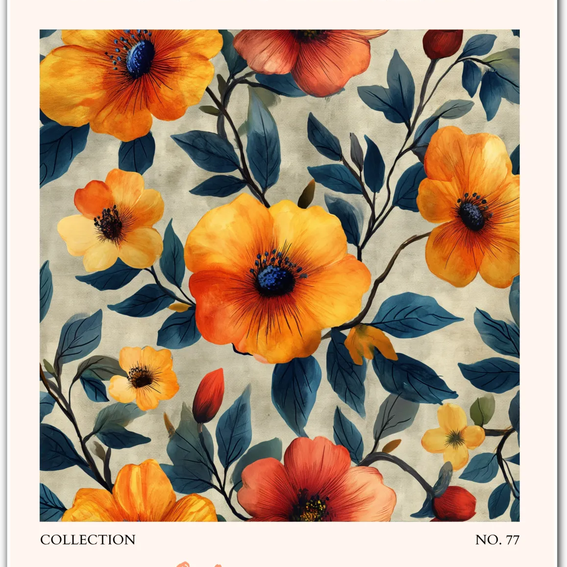 Sunset Blooms – Olympia Botanical Watercolour