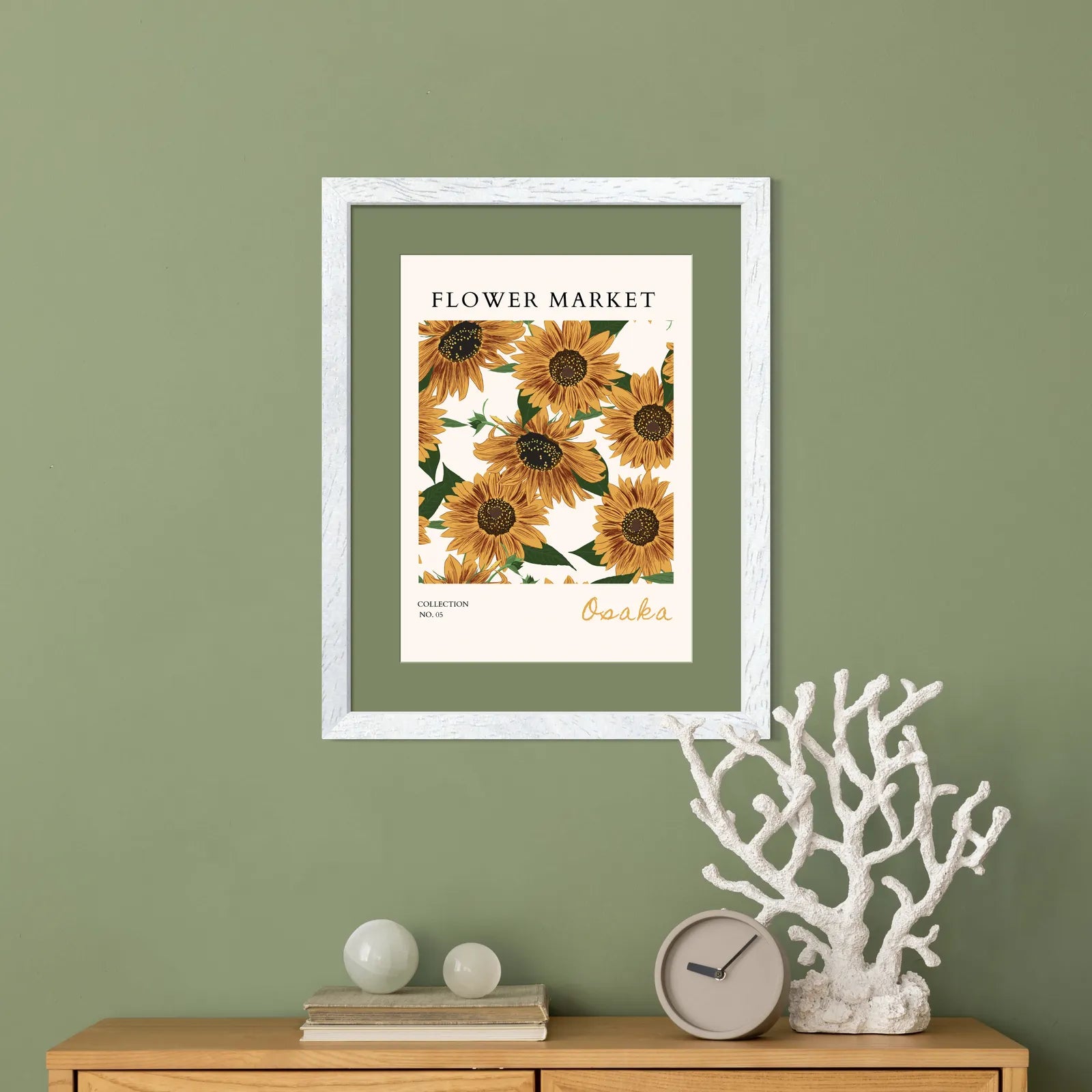 Burnt Gold Petals – Osaka Sunflower Illustration