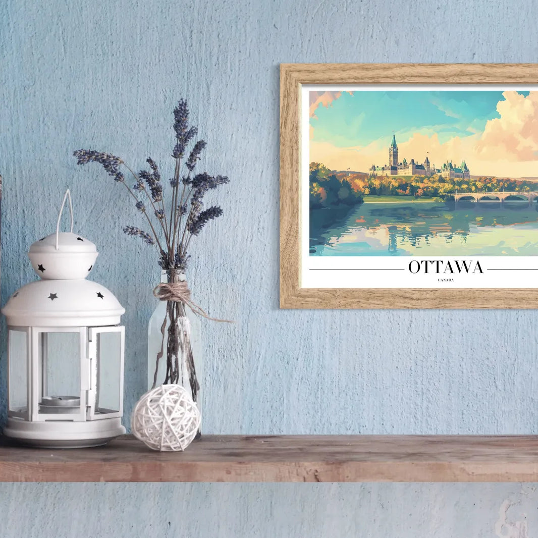 Ottawa Canada Art Print with Parliament Hill