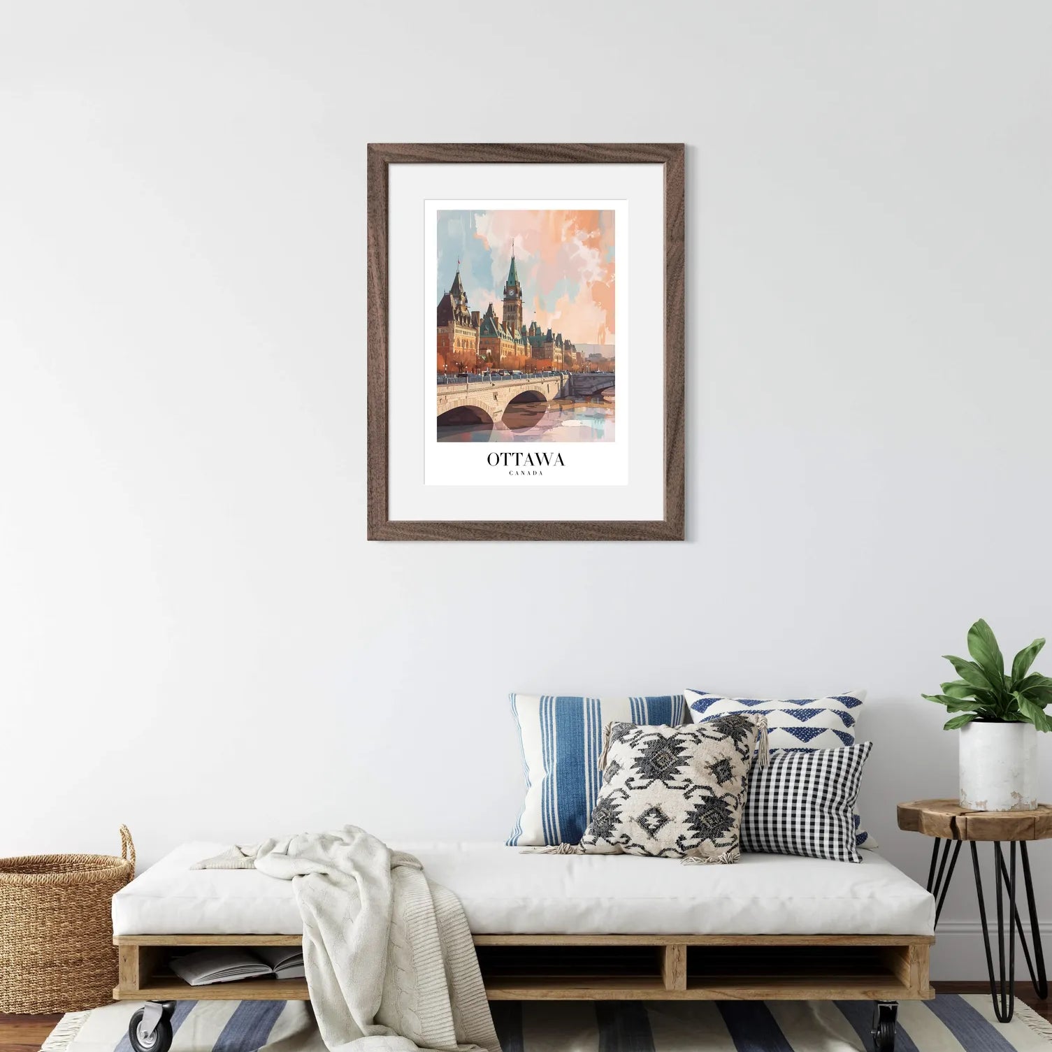 Historic Ottawa Art Print – Parliament Buildings & Canal Views in Autumn