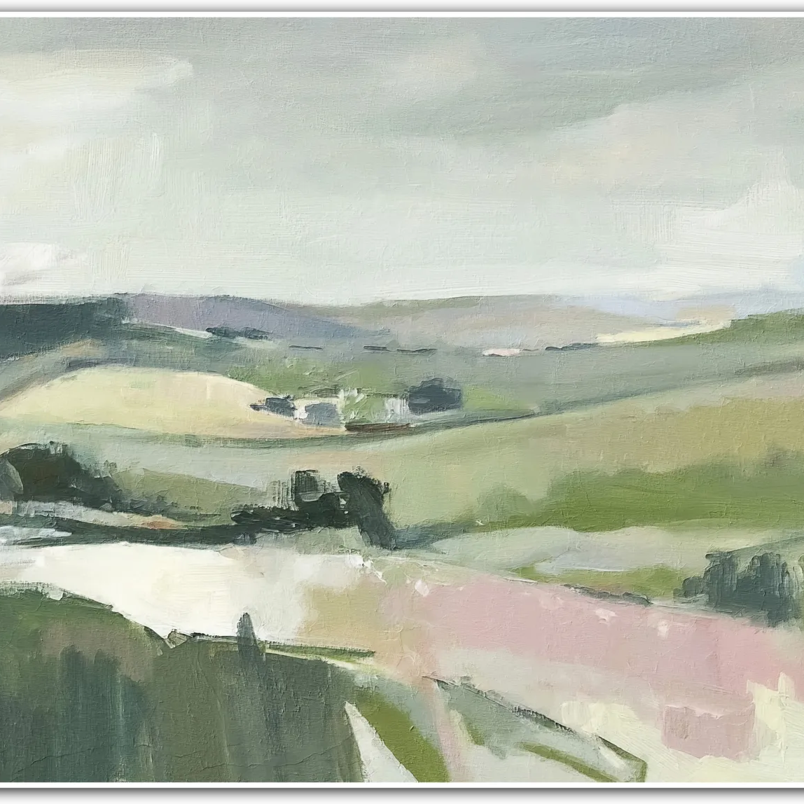 The Watchful Tree – A Still Moment in the Pastel Hills