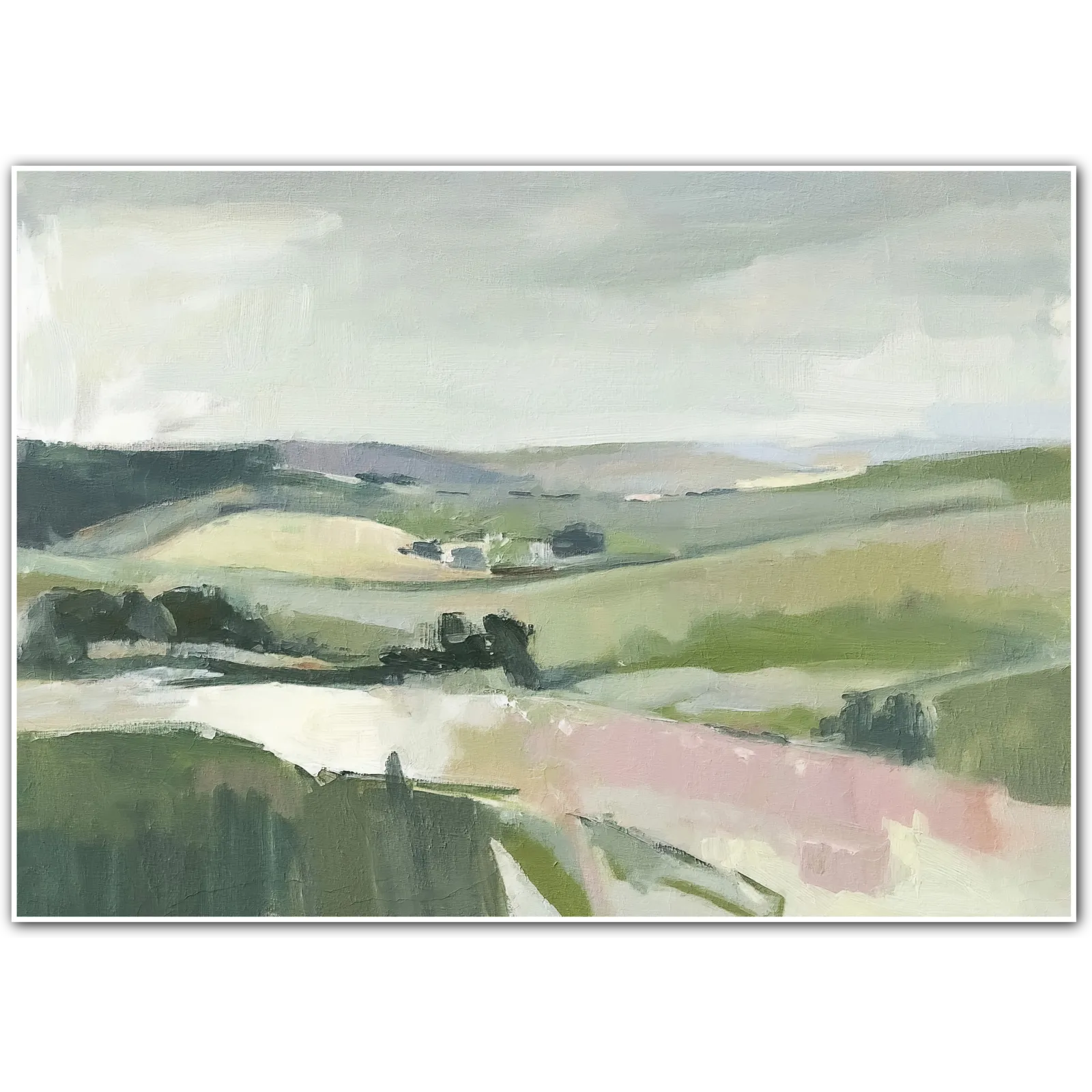 The Watchful Tree – A Still Moment in the Pastel Hills