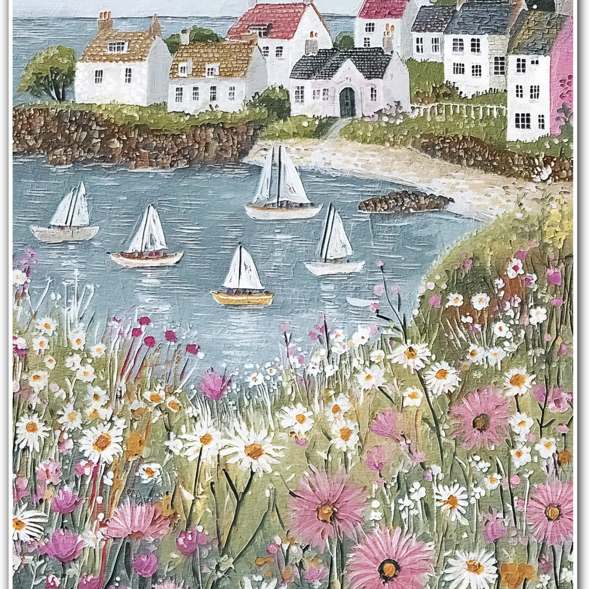 Spring Regatta – Harbour Blooms and Sailboats