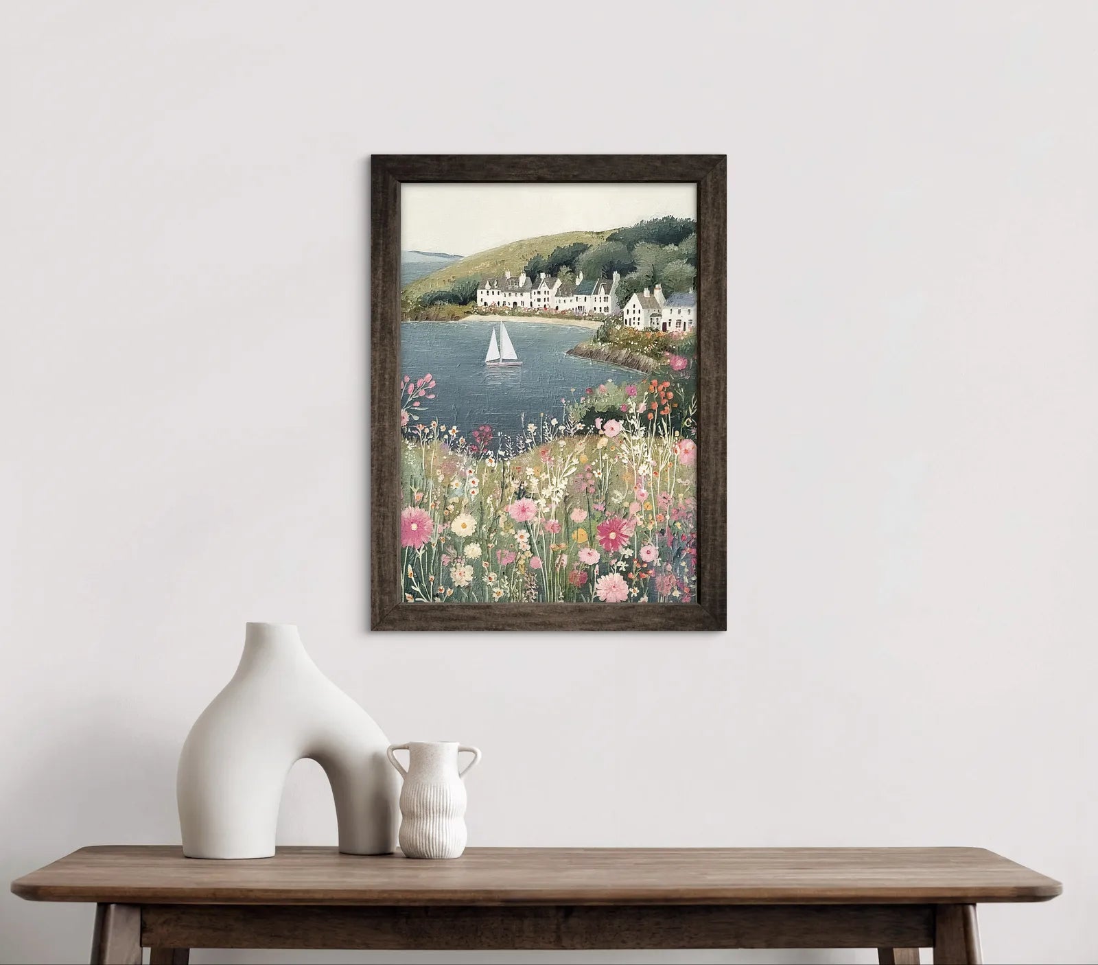 Harbour Hills – Pink Wildflowers and Gentle Waters