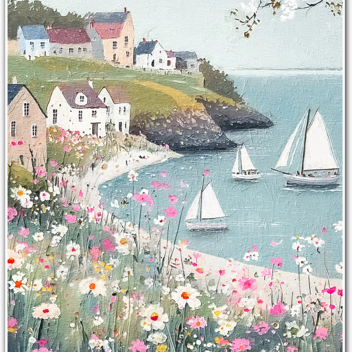 Blossoms and Boats – Cove Village in Spring