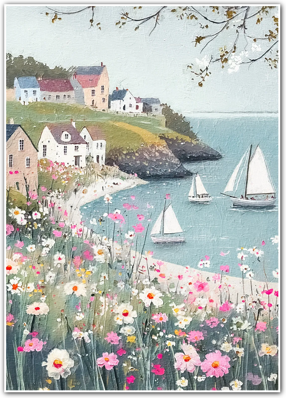 Blossoms and Boats – Cove Village in Spring