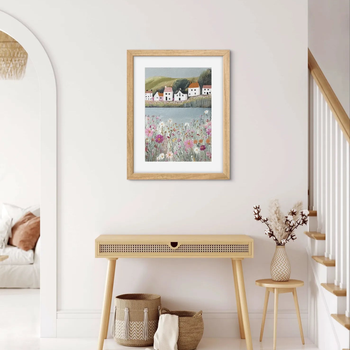 Riverbank Serenity – Floral Waterside Hamlet