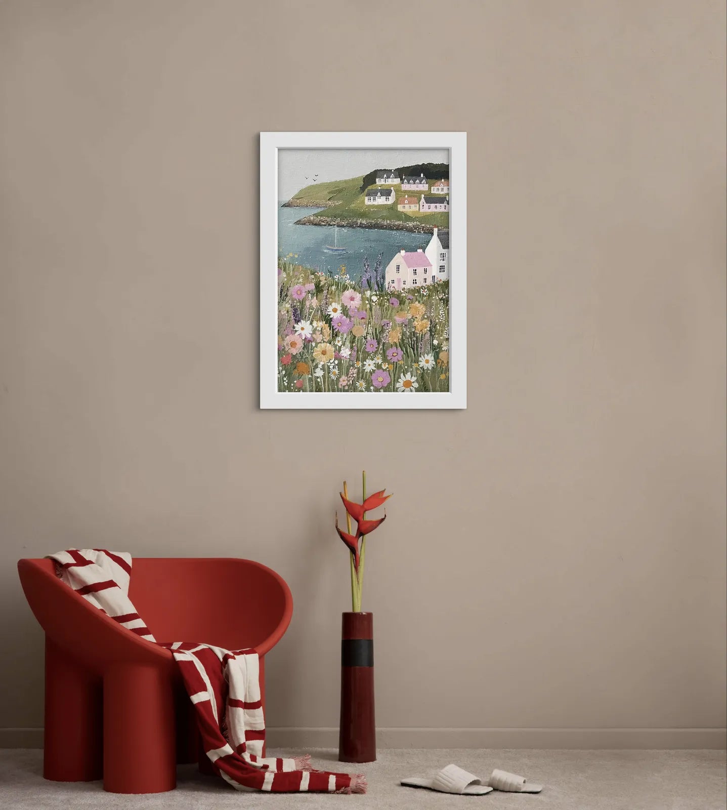 Pink Harbour Hill – Springtime Blooms and Sailboat Bay