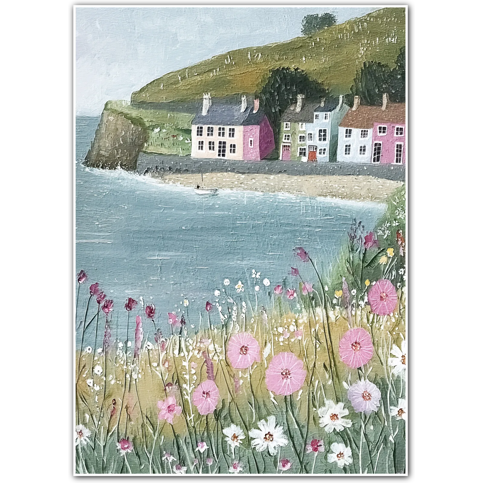 Pink Shoreline Village – Coastal Bliss and Blooms