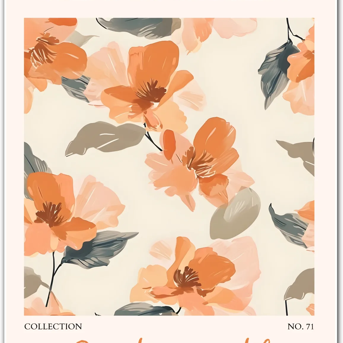 Peach Petal Drift – Portsmouth Painterly Floral Print
