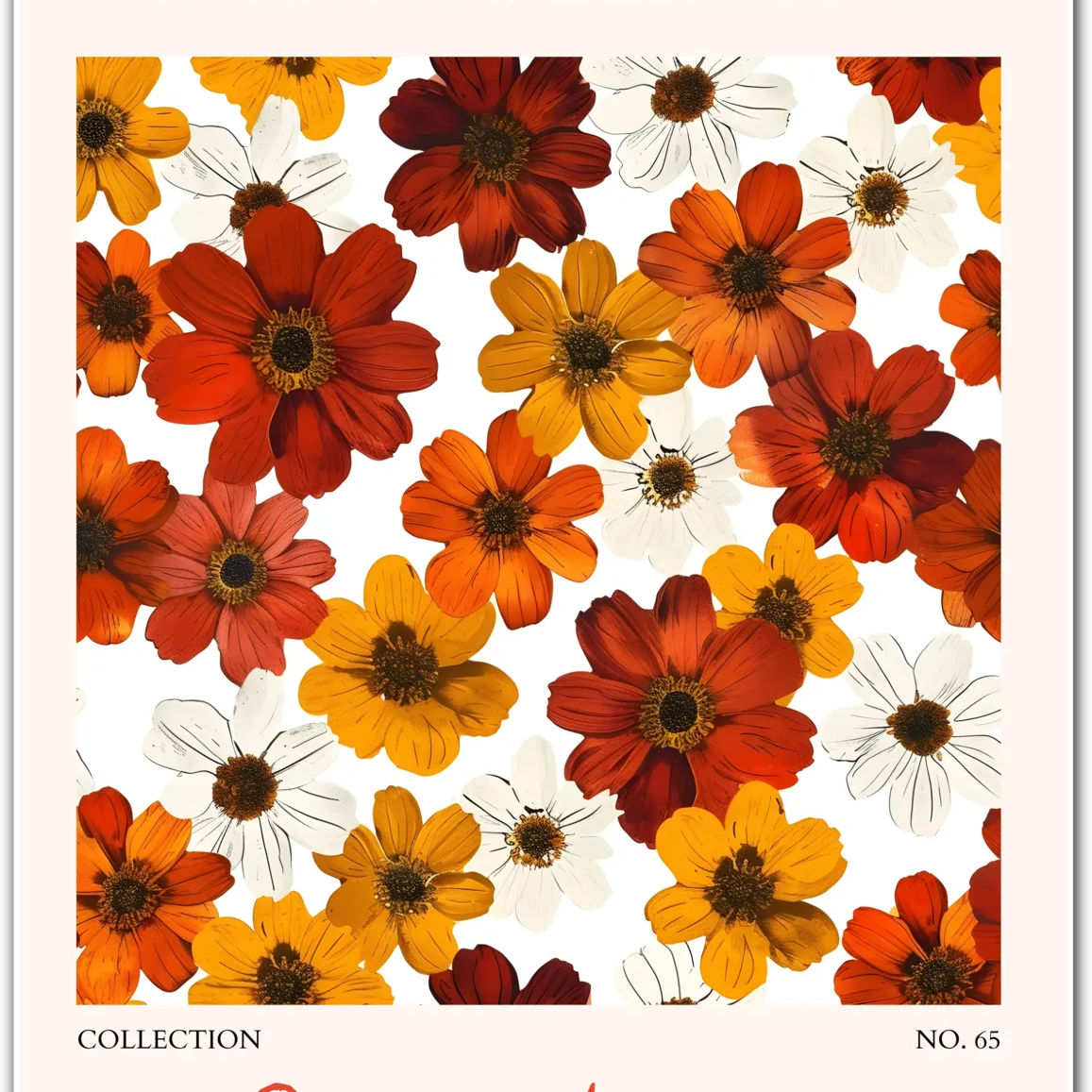 Wildflower Rhapsody – Providence Autumn Floral Poster