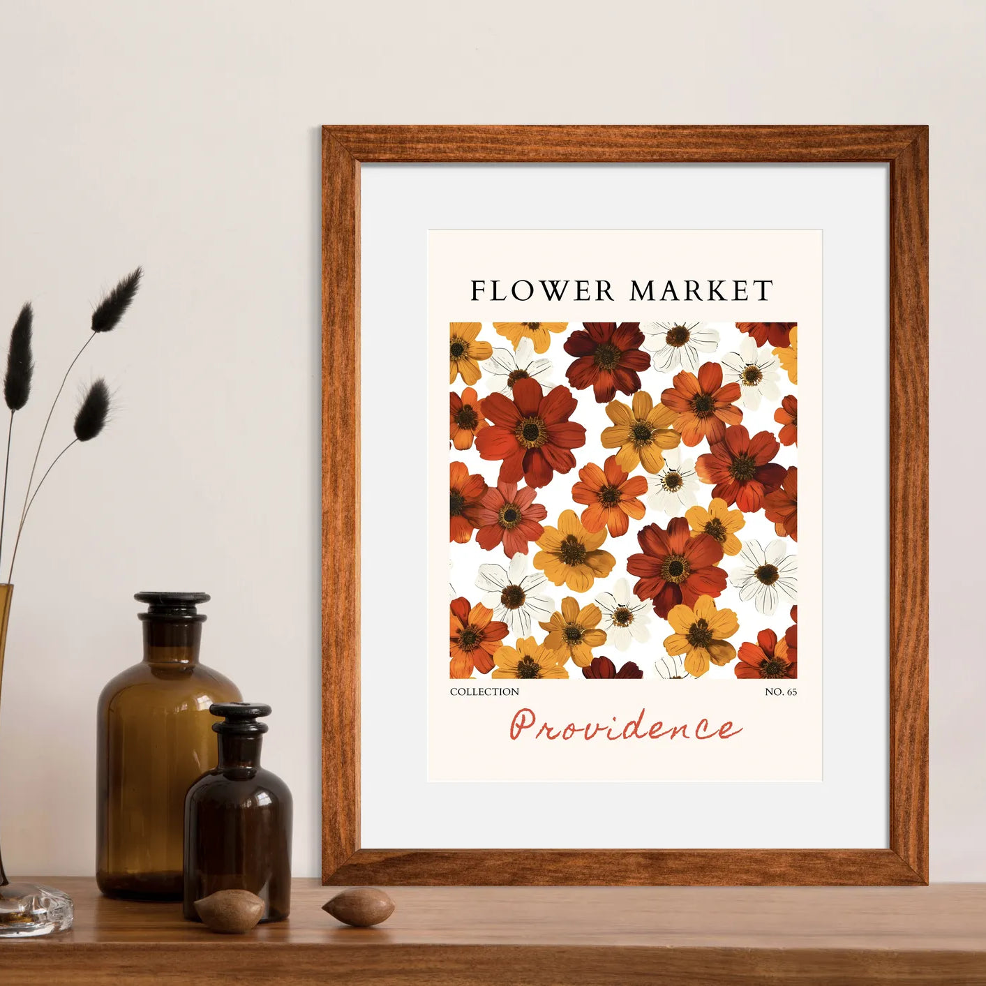 Wildflower Rhapsody – Providence Autumn Floral Poster