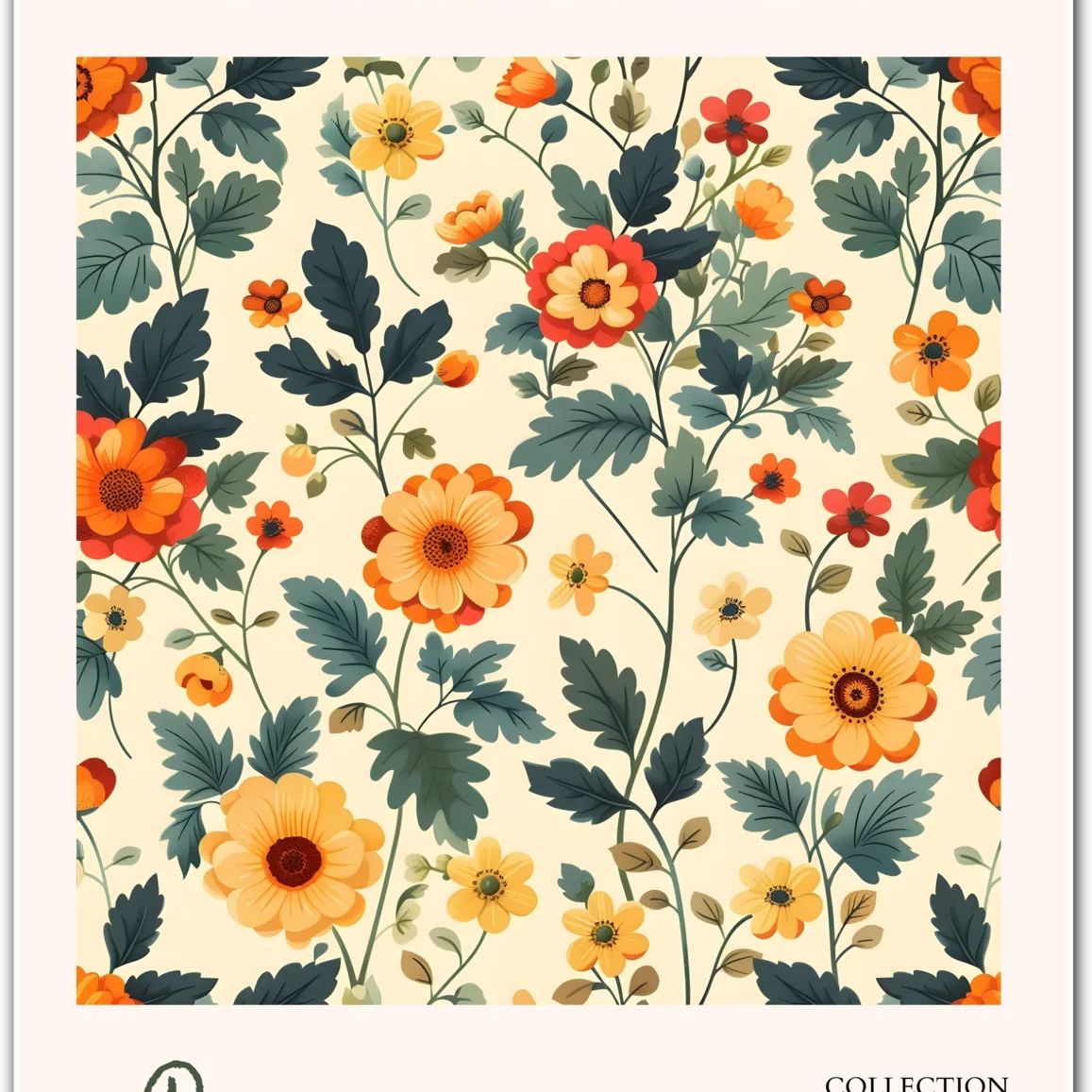 Wild Garden in Provo – Vintage Botanical Wall Art Print