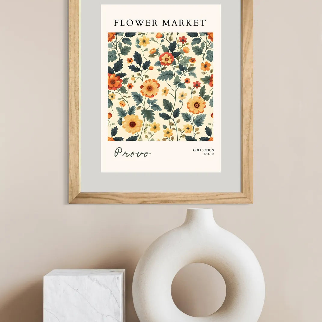 Wild Garden in Provo – Vintage Botanical Wall Art Print