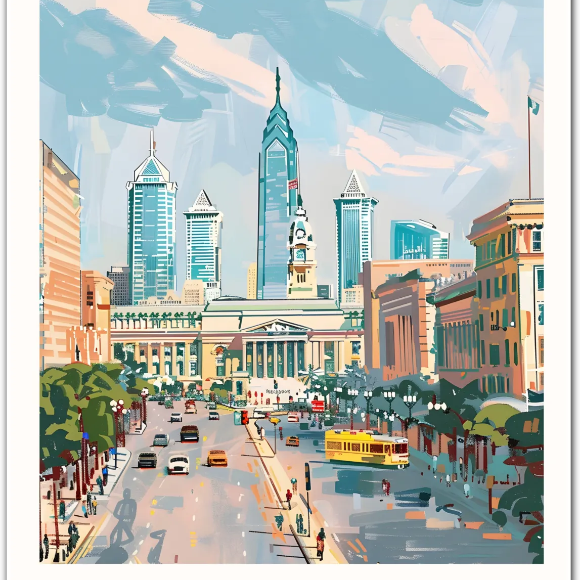 Philadelphia USA Art Print