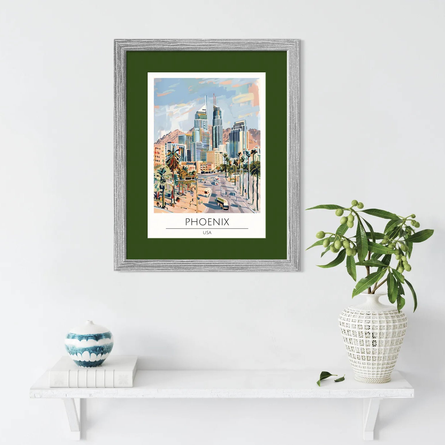 Phoenix USA Art Print – Desert Cityscape