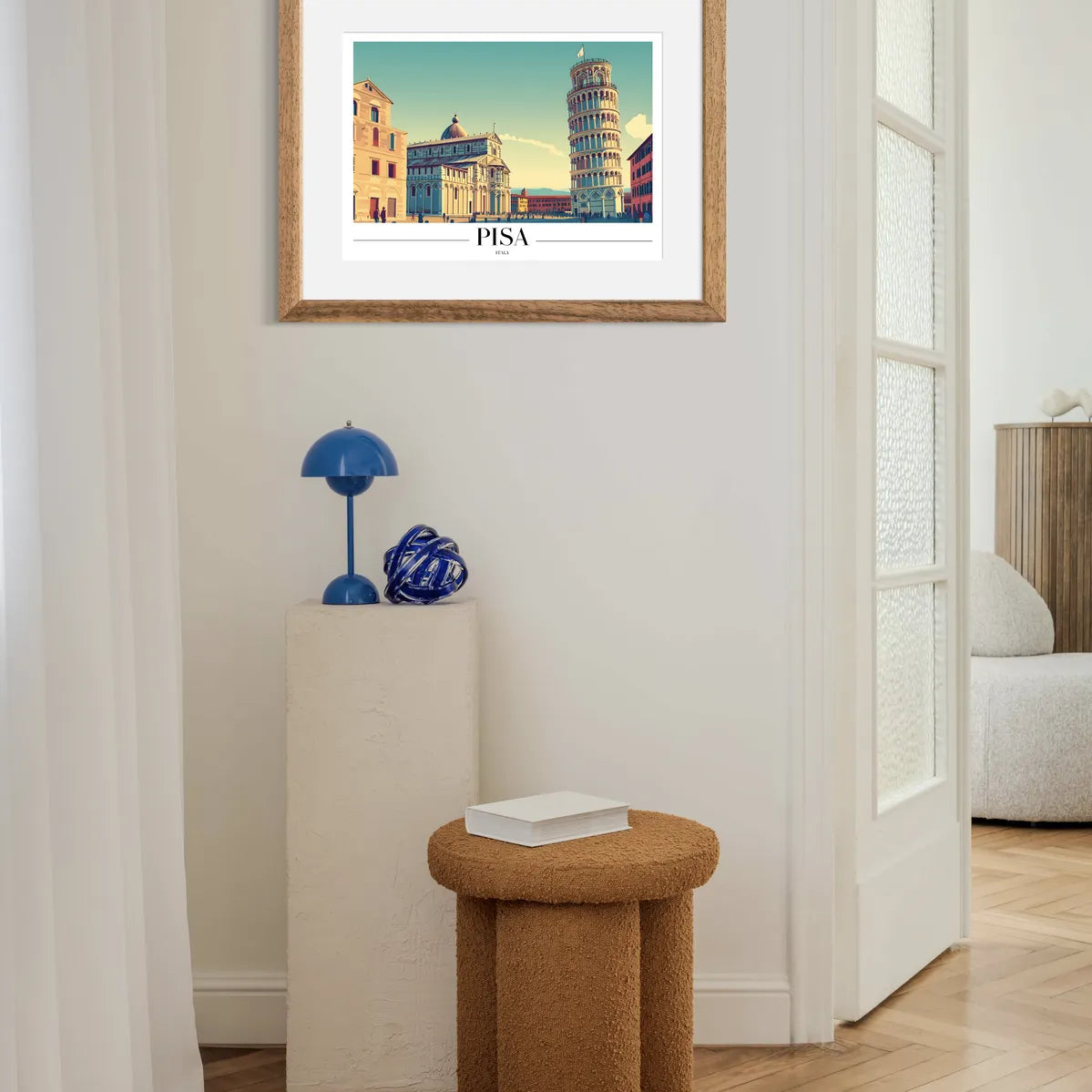 Pisa Italy Art Print with Leaning Tower