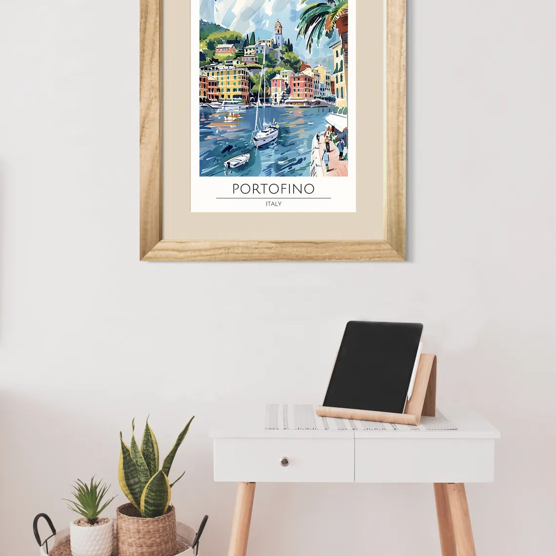 Portofino Serene River View Art Print 2