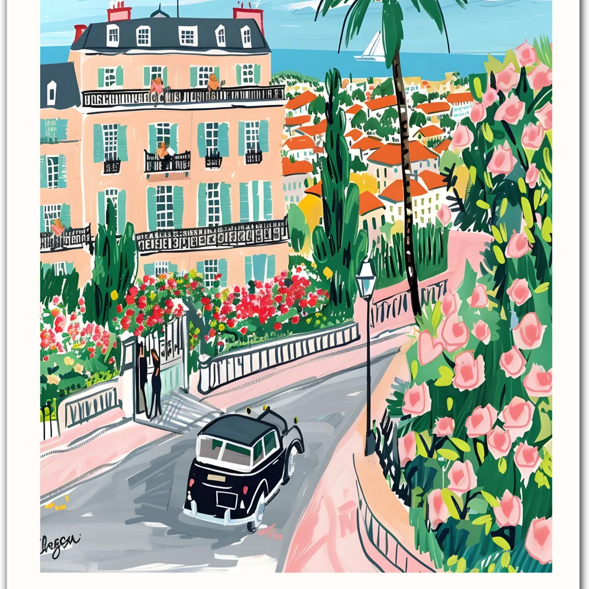 Positano Italy Art Print – Scenic Amalfi Coast