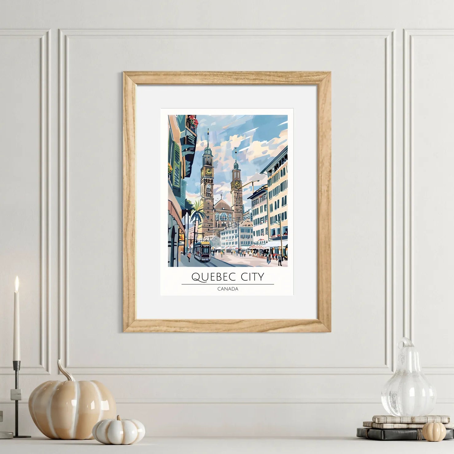 Quebec City Canada Art Print – Historic Charm