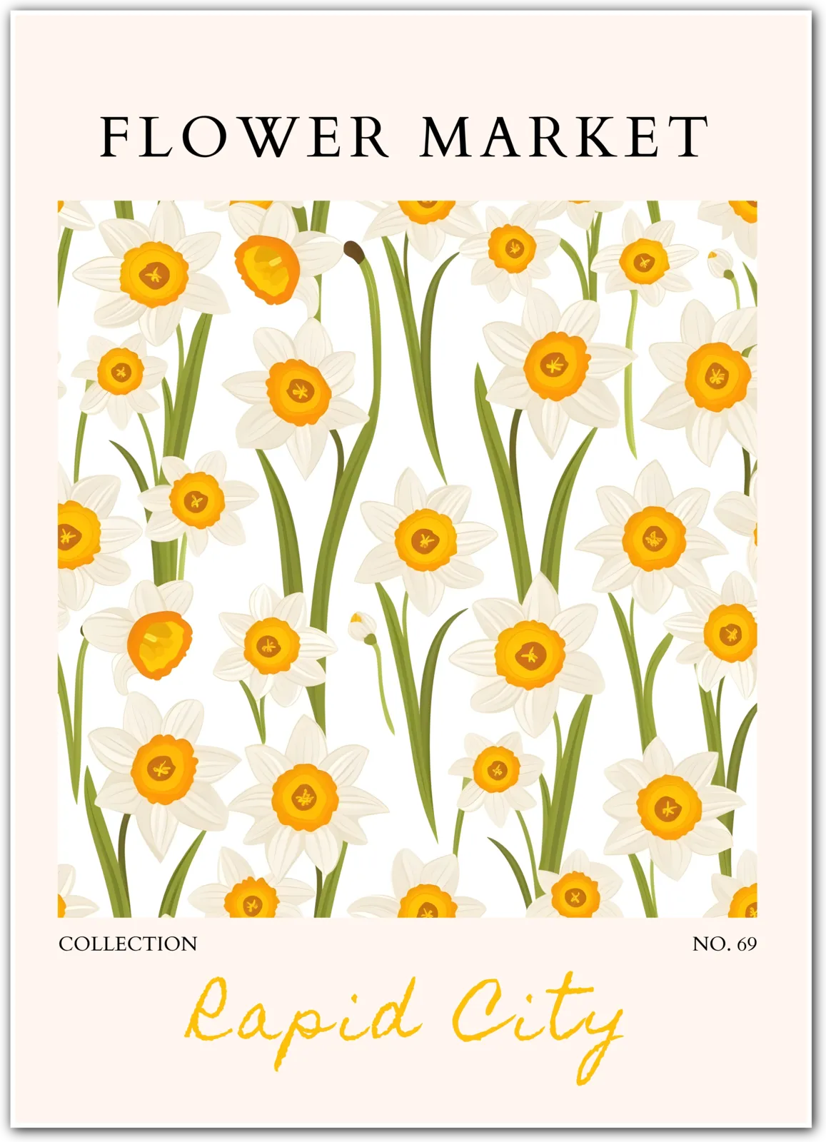 Daffodil Days in Rapid City – Bright Spring Floral Wall Art